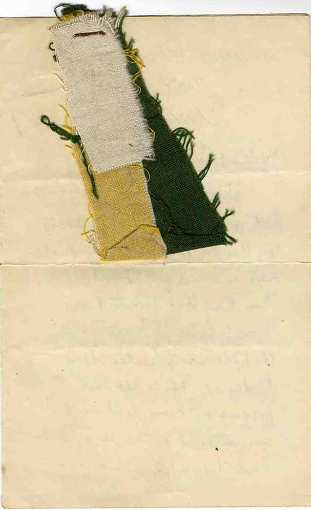 Fragment of the flag that flew over Jacob's Factory during its occupation by the rebels