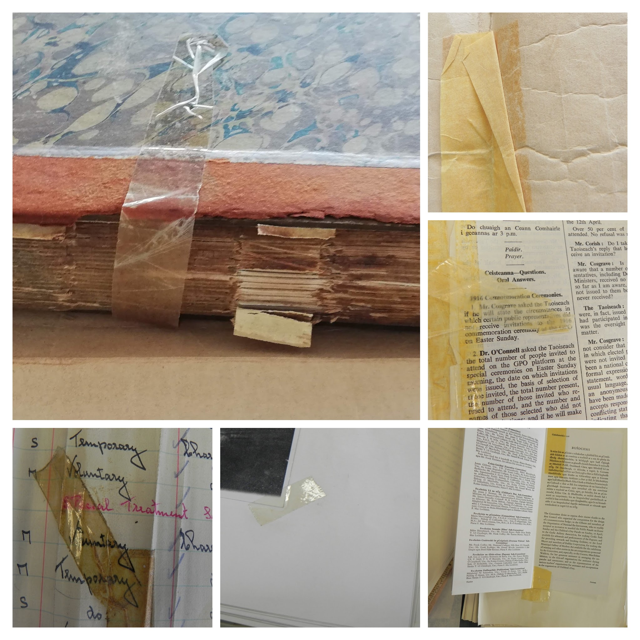 Behind The Scenes Tape Is Evil For Your Documents The National Archives Of Ireland